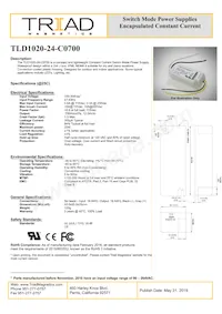 TLD1020-24-C0700 Datasheet Copertura