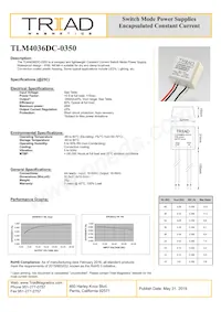 TLM4036DC-0350數據表 封面