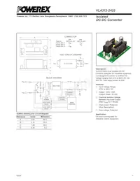 VLA312-2425 Datasheet Cover