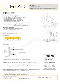 WDU12-100 Datasheet Cover