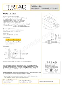 WDU12-1200 Datasheet Cover