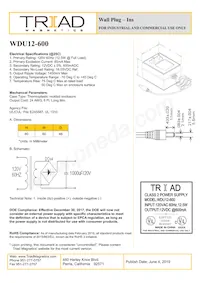 WDU12-600數據表 封面