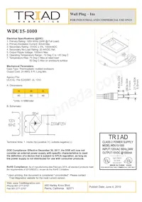 WDU15-1000 Datasheet Cover