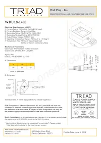 WDU18-1400 Datasheet Copertura