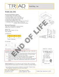 WDU18-250 Datasheet Cover
