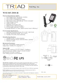 WSU045-2000-R Datasheet Cover