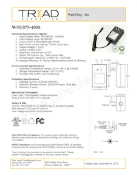 WSU075-4000 Datasheet Cover