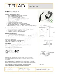WSU075-4000-R Datasheet Cover