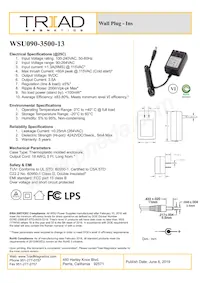 WSU090-3500-13 Datenblatt Cover