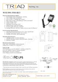 WSU090-3500-R13 Datasheet Cover