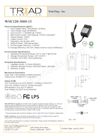 WSU120-3000-13 Datasheet Cover