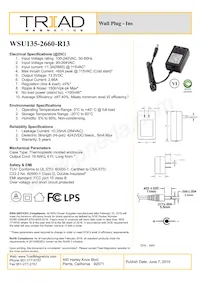 WSU135-2660-R13 Datasheet Cover