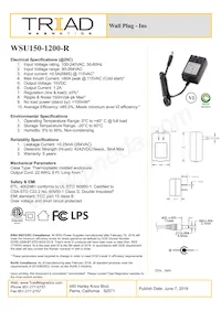 WSU150-1200-R Datasheet Cover
