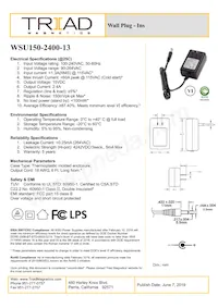 WSU150-2400-13 Datasheet Cover