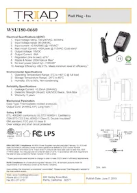 WSU180-0660 Datasheet Cover