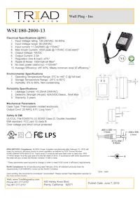 WSU180-2000-13 Datasheet Cover