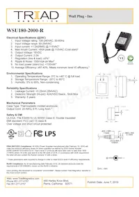 WSU180-2000-R數據表 封面