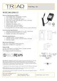 WSU240-1500-13 Datasheet Cover