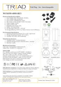 WSX050-4000-R13 Datenblatt Cover