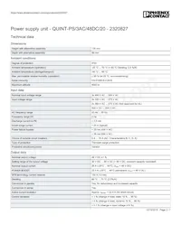 2320827 Datasheet Pagina 2