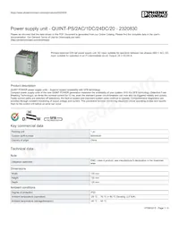 2320830 Datasheet Cover