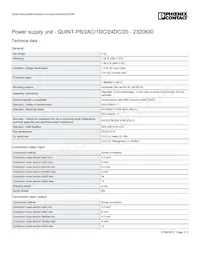 2320830 Datasheet Pagina 3