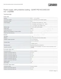 2320898 Datasheet Pagina 3