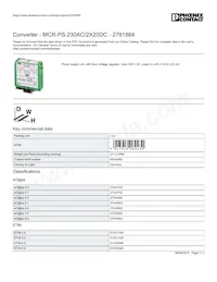 2781864 Datasheet Copertura