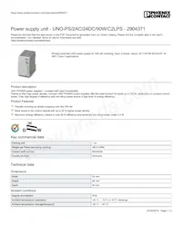 2904371 Datasheet Cover