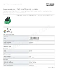 2954992 Datasheet Copertura