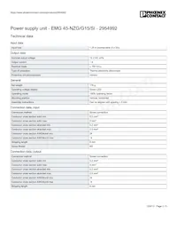 2954992 Datasheet Page 2