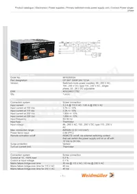 9916250024 Datasheet Cover