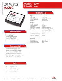 AA20C-048L-033S-M1 Datasheet Cover
