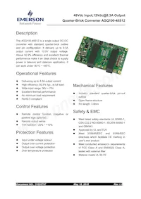 AGQ100-48S12B-6L Datasheet Cover