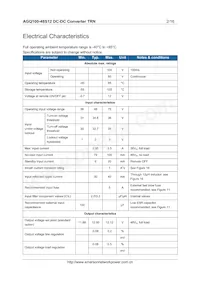 AGQ100-48S12B-6L Datasheet Page 2