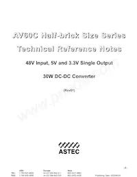 AV60C-048L-033F06-8 Datasheet Cover