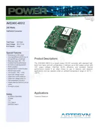 AVE240C-48S12P-4L Datenblatt Cover