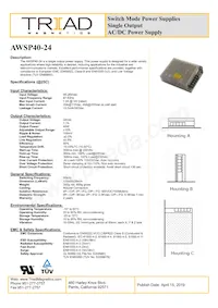 AWSP40-24 Datenblatt Cover