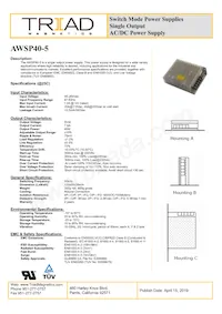 AWSP40-5數據表 封面
