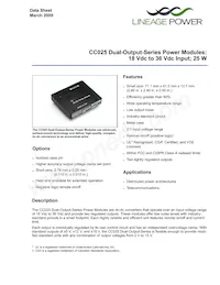 CC025CL-M Datasheet Cover