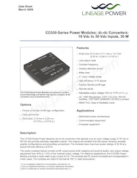CC030C-M數據表 封面