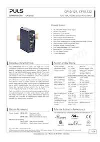 CP10.121 Datasheet Cover