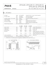 CP10.241-S1 Datasheet Page 4