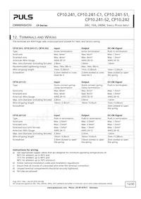 CP10.241-S1 Datasheet Page 12