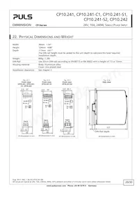 CP10.241-S1 Datasheet Page 20