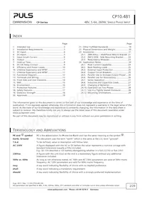 CP10.481 Datasheet Pagina 2