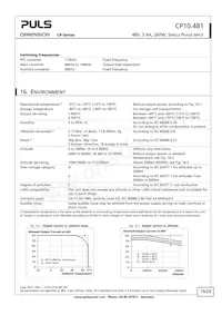 CP10.481 Datasheet Page 16