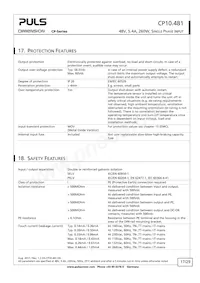 CP10.481 Datasheet Page 17