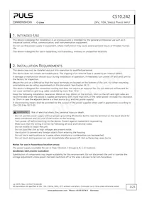 CS10.242 Datasheet Page 3