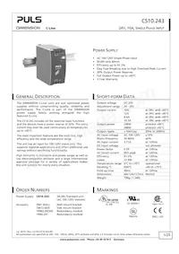 CS10.243 Datenblatt Cover